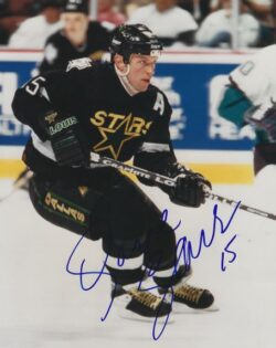 Autographed DAVE GAGNER 8x10 Dallas Stars Photo