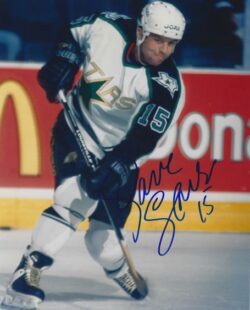 Autographed DAVE GAGNER 8x10 Dallas Stars Photo