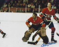 AUTOGRAPHED TED HARRIS 8x10 Montreal Canadiens Photo