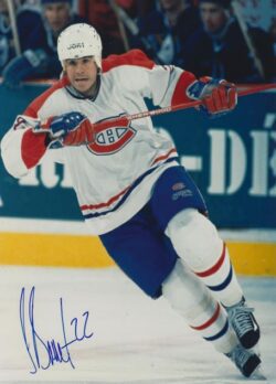 Autographed BENOIT BRUNET 8X10 Montreal Canadiens Photo
