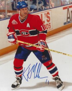 Autographed KIRK MULLER 8X10 Montreal Canadiens Photo
