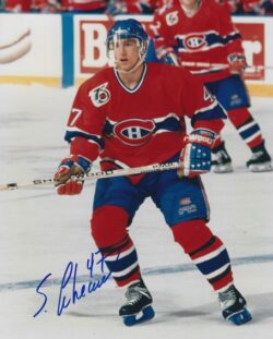 Autographed STEPHAN LEBEAU 8X10 Montreal Canadiens Photo