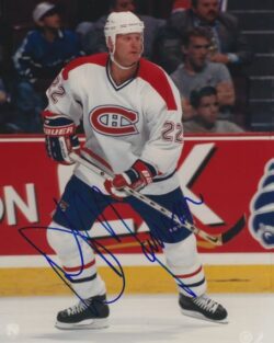 Autographed DAVE MANSON 8X10 Montreal Canadiens Photo