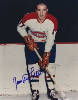 Autographed JEAN GUY TALBOT 8X10 Montreal Canadiens Photo