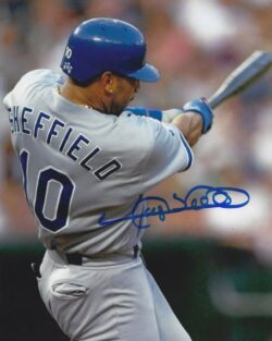 AUTOGRAPHED GARY SHEFFIELD 8x10 Los Angeles Dodgers Photo
