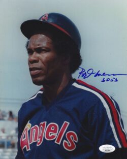 Autographed ROD CAREW "3053" 8x10 California Angels JSA