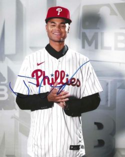 AUTOGRAPHED JUSTIN CRAWFORD 8X10 Philadelphia Phillies Photo