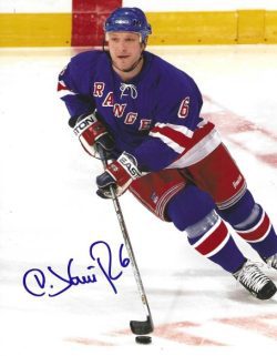 Autographed DARIUS KASPARAITIS  8X10 New York Rangers Photo