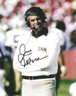 AUTOGRAPHED JIM MORA 8x10 New Orleans Saints Photo