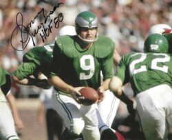 Autographed SONNY JURGENSEN 8X10 Philadelphia Eagles Photo