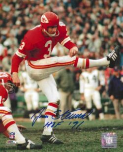 Autographed JAN STENERUD "HOF 91" 8x10 Kansas City Chiefs Photo