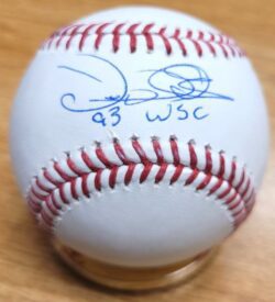 Autographed DARNELL COLES "93 WSC"  Official Major League Baseball