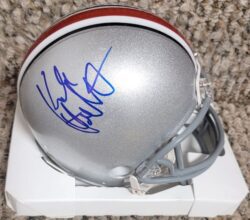 Autographed KIRK HERBSTREIT Ohio State Buckeyes Mini Helmet