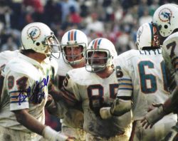 Autographed  BILL STANFILL 8X10 Miami Dolphins photo