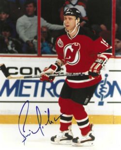 Autographed  BERNIE NICHOLLS 8X10 New Jersey Devils Photo