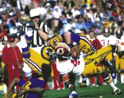 AUTOGRAPHED BILL SIMPSON 8x10 Los Angeles Rams Photo