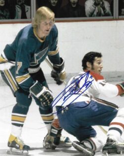 Autographed GARRY UNGER 8X10 St. Louis Blues Photo