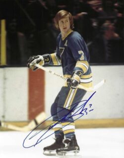 Autographed GARRY UNGER 8X10 St. Louis Blues Photo