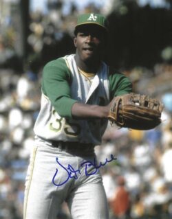 AUTOGRAPHED  VIDA BLUE 8x10 Oakland A's Photo