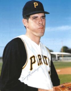 AUTOGRAPHED DENNY RIDDLEBERGER 8x10 Pittsburgh Pirates Photo