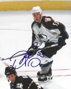 Autographed DEREK MORRIS 8x10 Colorado Avalanche Photo