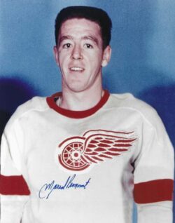 Autographed MARCEL PRONOVOST 8X10 Detroit Red Wings Photo