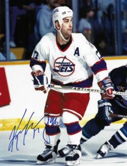 Autographed KRIS KING  8X10 Winnipeg Jets Photo