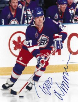 Autographed TEPPO NUMMINEN  8X10 Winnipeg Jets Photo