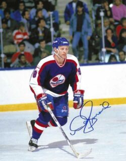 Autographed DOUG SMAIL 8X10 Winnipeg Jets Photo