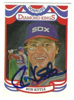 Autographed RON KITTLE Chicago White Sox 1984 Donruss Diamond King