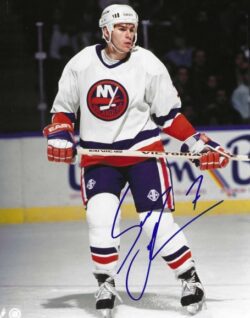 Autographed SCOTT LACHANCE 8X10 New York Islanders Photo