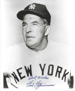 AUTOGRAPHED FRED FITZSIMMONS 8x10 New York Yankees Photo