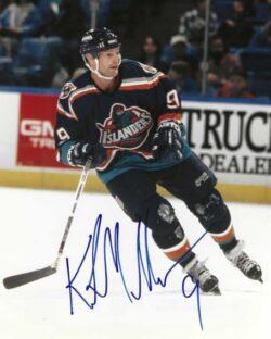 Autographed KIRK MULLER 8X10 New York Islanders Photo