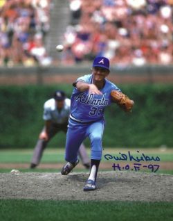 AUTOGRAPHED PHIL NIEKRO "HOF 97" 8X10 Atlanta Braves Photo