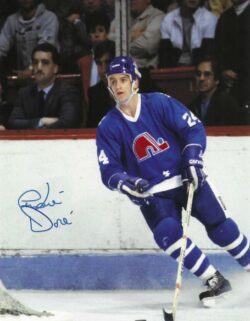Autographed ANDRE DORE 8x10 Quebec Nordiques photo