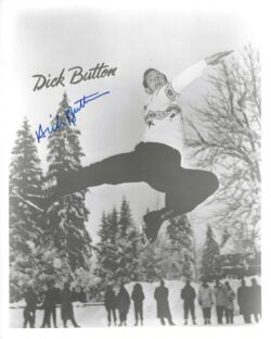 Autographed DICK BUTTON Photo - Gold Medal Winner