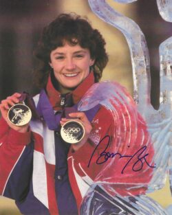 Autographed BONNIE BLAIR Photo - Gold Medal Winner