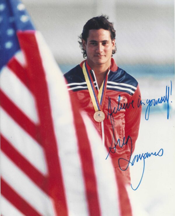 Autographed GREG LOUGANIS Photo - Gold Medal Winner