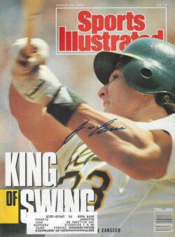 Autographed Jose Canseco Oakland A's Sports Illustrated Magazine