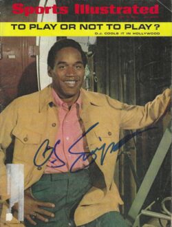 Autographed O.J. SIMPSON Sports Illustrated Magazine JSA Authenticated