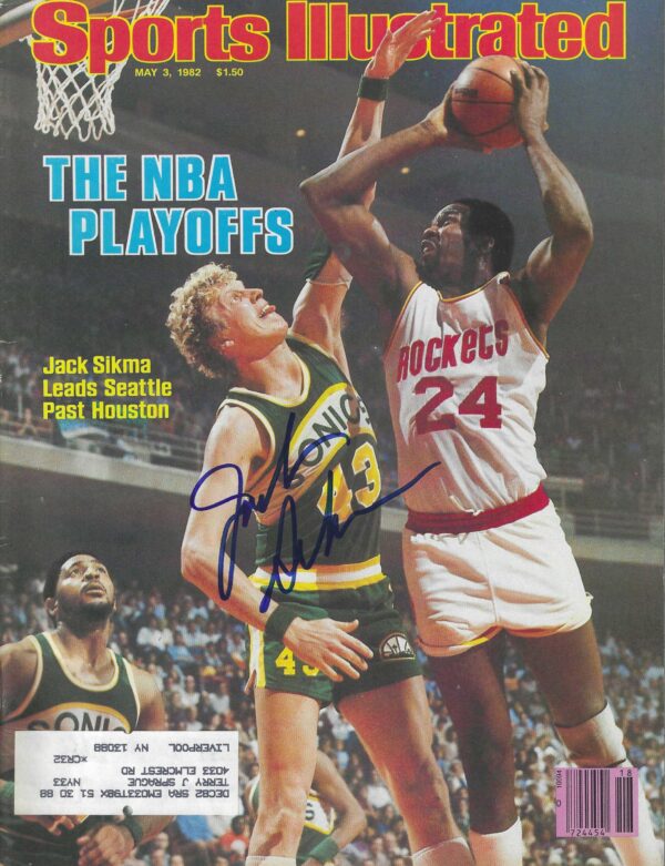 Autographed JACK SIKMA  Seattle Super Sonics  Sports Illustrated Magazine