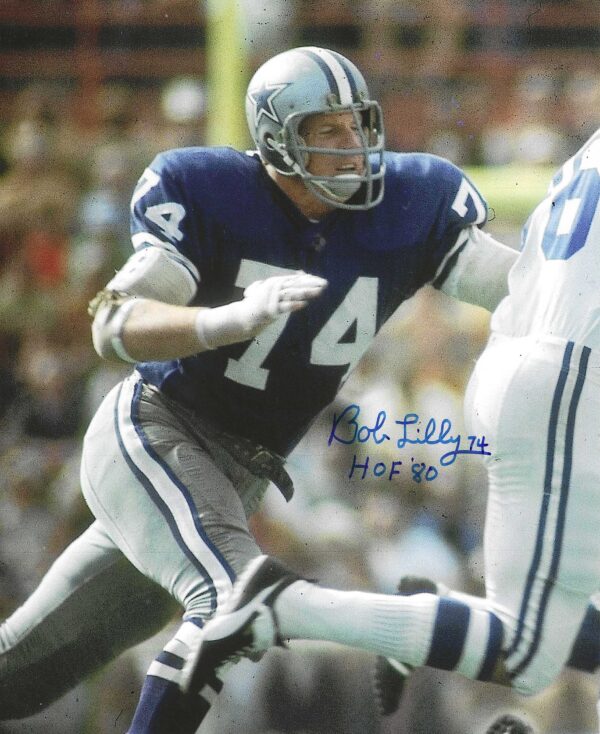 Autographed  BOB LILLY 8x10 Dallas Cowboys Photo