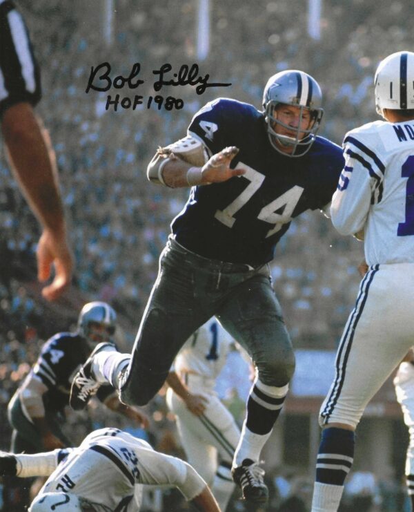 Autographed  BOB LILLY 8x10 Dallas Cowboys Photo