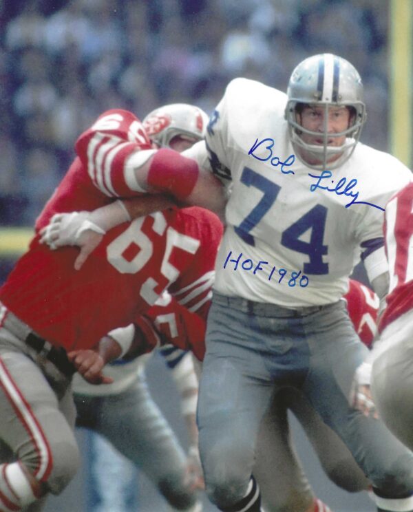 Autographed  BOB LILLY 8x10 Dallas Cowboys Photo