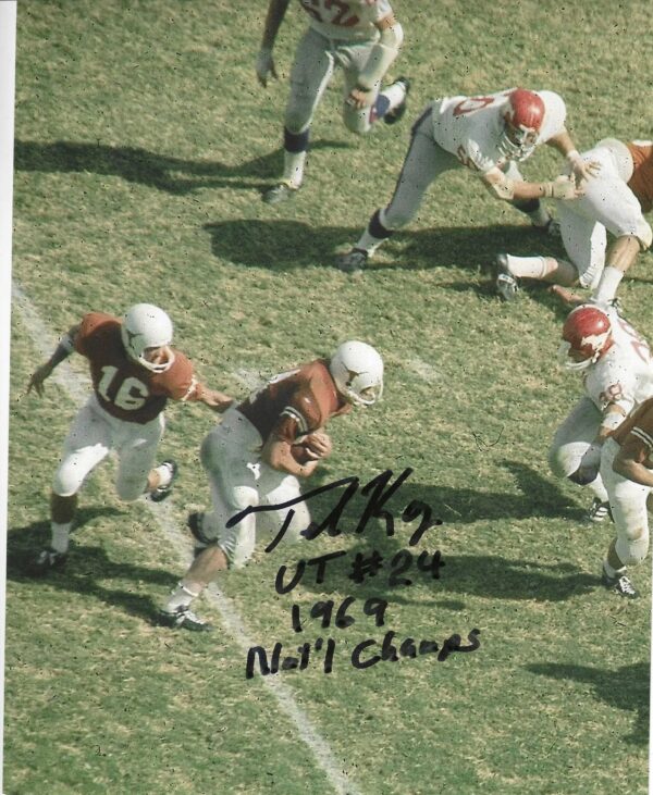 AUTOGRAPHED TED KOY 8X10 Texas Longhorns Photo