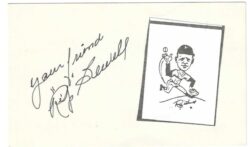AUTOGRAPHED SIGNED RIP SEWELL 3x5 Index card