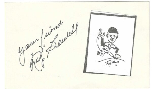 AUTOGRAPHED SIGNED RIP SEWELL 3x5 Index card