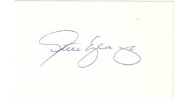 AUTOGRAPHED SIGNED STEVE YEAGER 3x5 Index card