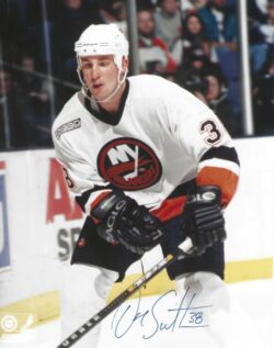 Autographed DAVE SCATCHARD 8X10 New York Islanders Photo