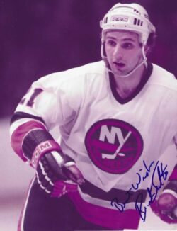 Autographed BRENT SUTTER 8X10 New York Islanders Photo